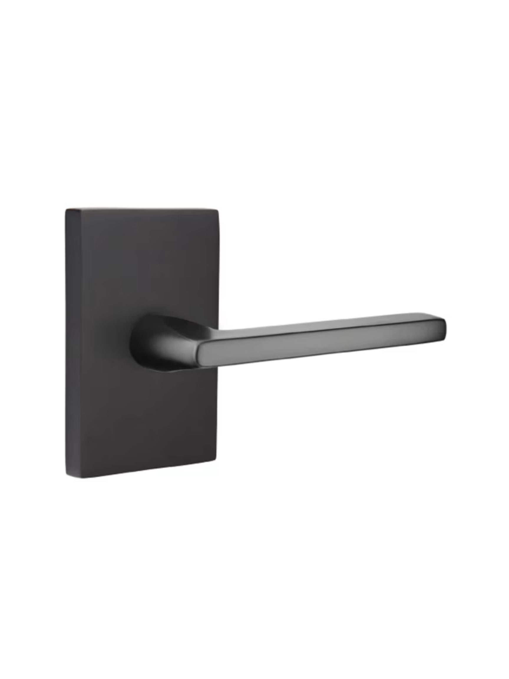 EMTEK Helios Lever Handle with Rectangular Rosette