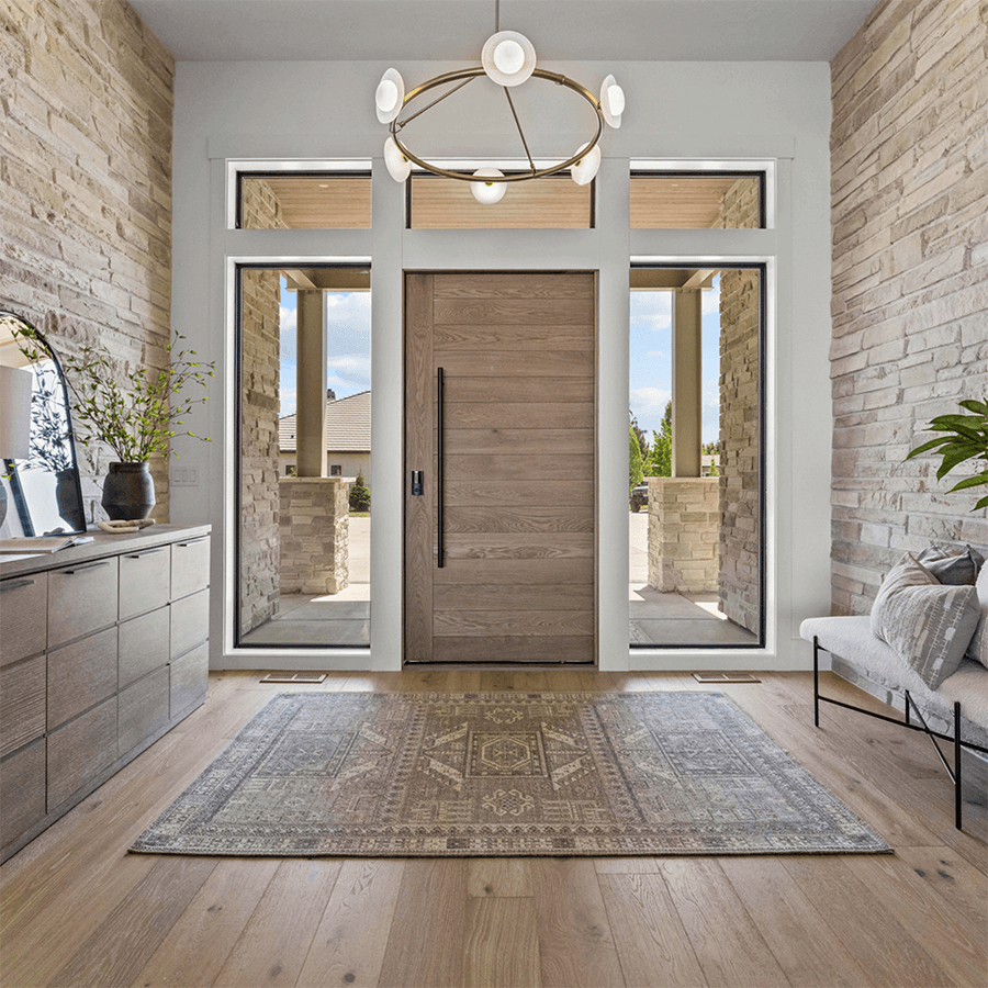 White Oak with Vertical Plank on Handle Side