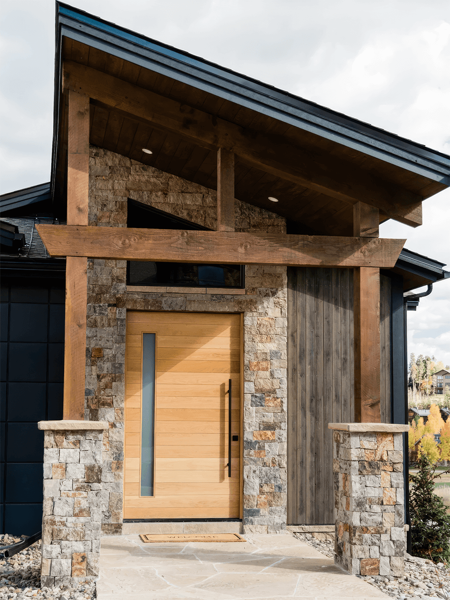 White Oak with Window on Hinge Side