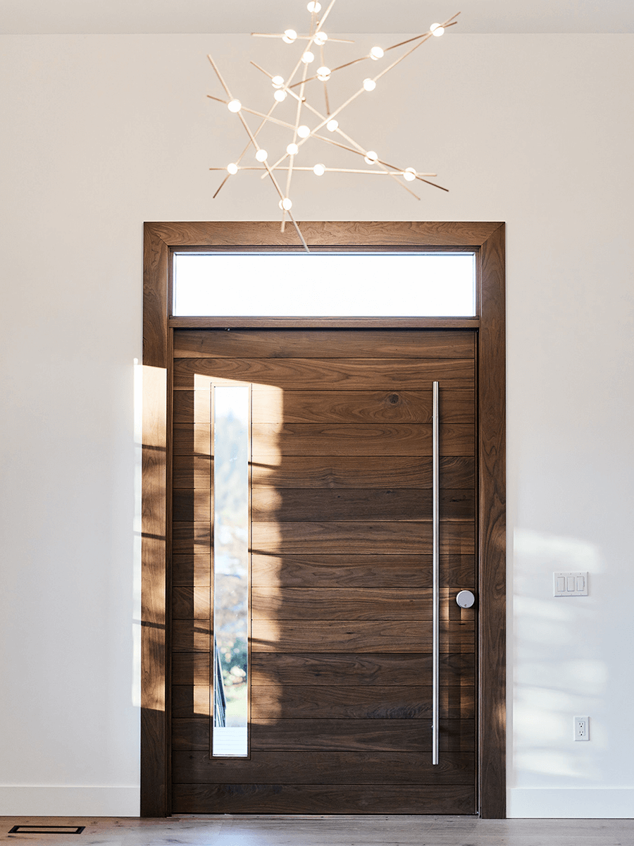 Walnut with Window on Hinge Side