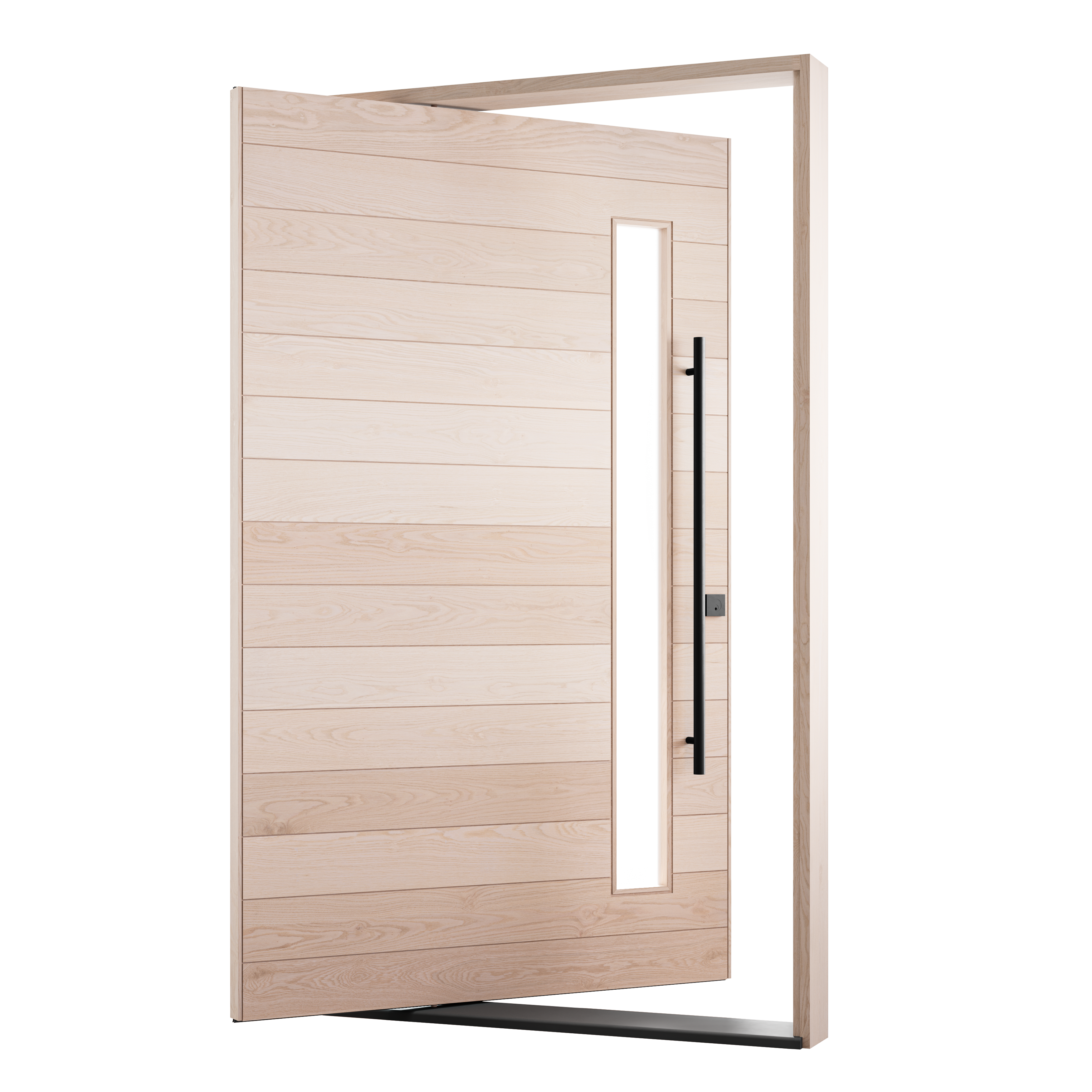 White Oak with Window on Handle Side