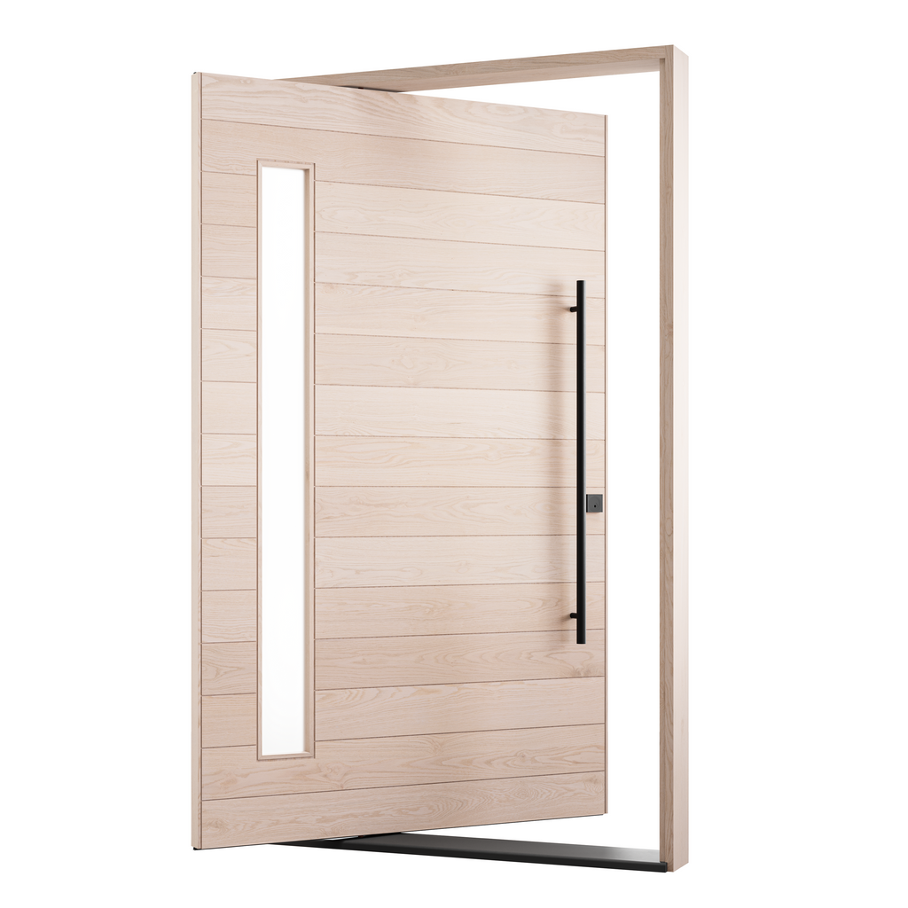 White Oak with Handle on Hinge Side