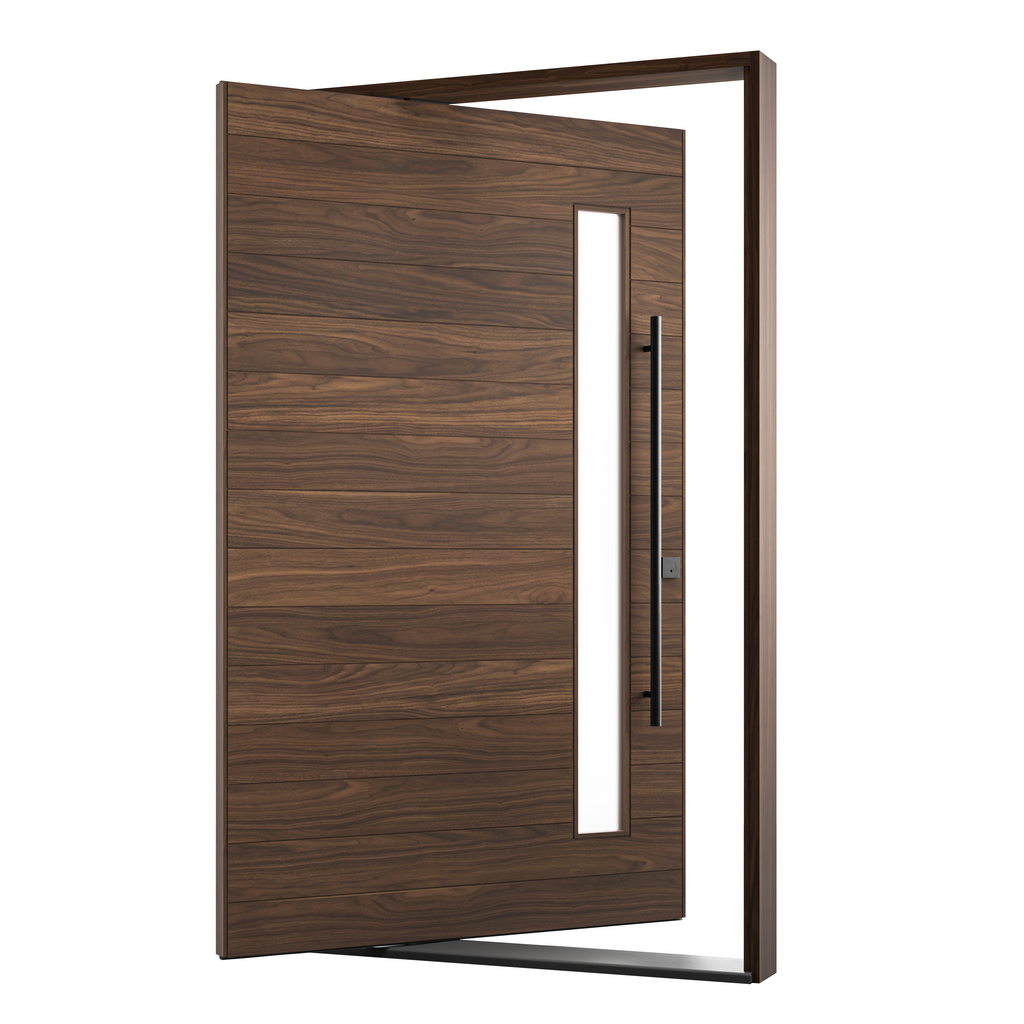 Walnut with Window on Handle Side